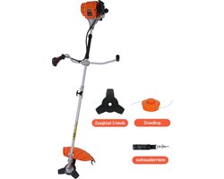 Kibani 4-takt Bosmaaier Benzine - kantenmaaier - grastrimmer - tuingereedschap incl. accessoires