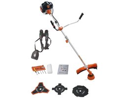 TIMBERPRO – 2in1 - Bosmaaier - Kantenmaaier  - Benzine - 52 cc - Draad en mes - 3,0 PK