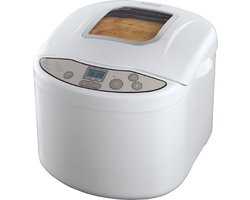 Broodbakmachine met 10 Programma's en Timer - Broodmachine - Broodbakmachines - Voor Broodmix - 1000Gram - Wit