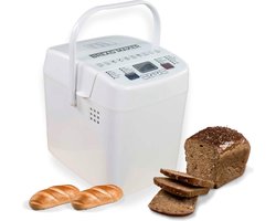 Broodbakmachine - Nieuwe broodmachine voor brood en cake met 14 programma's - incl. receptenboek - Glas en maatlepel. Meer functies