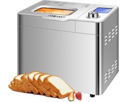 MEYKEY® Broodbakmachine - Broodbakmachines - Broodmachine - Broodmaker - Brood Bakken - Timer En Warmhoudfunctie