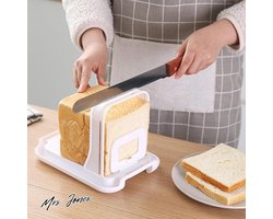 Mrs. Jones Broodsnijmachine multifunctionele sandwich-toastmaker verstelbare handmatige handgreep zelfgemaakte snijmachine snel veilig snijden broodlos-snijmachine-handvat. .