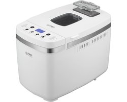 TZS First Austria Broodbakmachine, 900 tot 1350 gr Brood - Timer - 14 Bakprogramma's - 850W - Wit