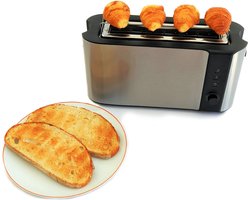 Amalee - Brood rooster - Electric toaster - 1000W - ontdooi en reheat functie - 6 standen - Opvang lade voor kruimels -