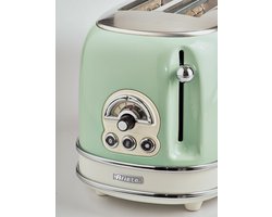 Ariete 0155/04 | Vintage broodrooster | 2 sneden | met tosti-klemmen | 810 Watt | groen