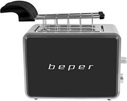 Beper BT.001N - Broodrooster - Elektrische Broodrooster - Toaster - Broodrooster Online - Broodrooster Kopen - Zwart