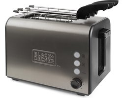 Black & Decker BXTOA900E - broodrooster - zwart - roestvrijstaal