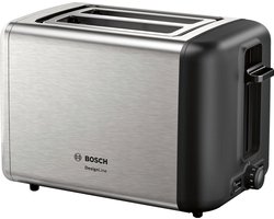 Bosch TAT3P420 broodrooster 2 snede(n) 970 W Zwart, Roestvrijstaal