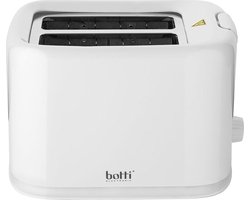 Botti Crosti broodrooster met 7 standen - Toaster voor 2 sneetjes brood - 800W - Wit