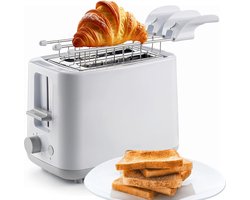 Broodrooster met Tostiklemmen - Toaster - Broodroosters - Wit