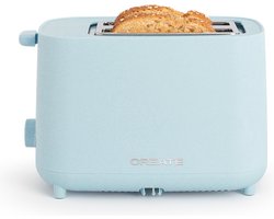 CREATE- Broodrooster van 750 W, Met beveiligingssysteem, Zes vermogensniveaus, Pastel blauw- TOAST STUDIO