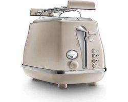 Delonghi CTOT2103.BG Icona Metallics Broodrooster 900W Beige