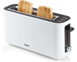 DOMO DO962T Broodrooster / Toaster - 2 sneden - Wit