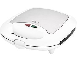 ECG S 399 3in1 White - Tosti ijzer – 3 sets verwisselbare platen - Tosti apparaat met anti aanbaklaag - 700 watt - Wit