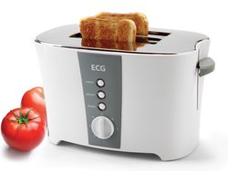 ECG ST 818 - Broodrooster - Toaster - Wit - 800 W