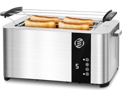 Equivera Broodrooster met Tostiklemmen - Broodrooster - Tosti Toaster - Tostiapparaat - Toaster