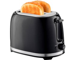 Fuegobird Broodrooster met 2 Sandwich Toasters - 7 Warmtestanden - Broodrooster - Opwarm- en Ontdooifuncties - Zwart