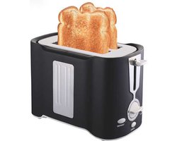 Fuegobird - Toaster - Brede broodrooster voor 2 sneden - functies ontdooien/annuleren/opwarmen - zwart