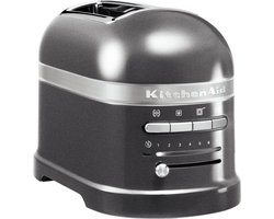 Kitchenaid Artisan 5KMT2204EMS - Broodrooster 2 sleuven - Tingrijs