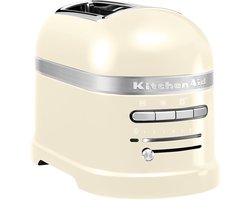 Kitchenaid Broodrooster - Artisan - Toaster met 2 sleuven en verwijderbaar kruimelbakje - Amandelwit