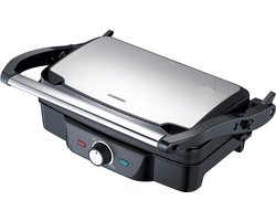 Melissa Panini en Contactgrill - Tosti apparaat 1600W - 28 x 17 cm - 16240108 - Zwart RVS