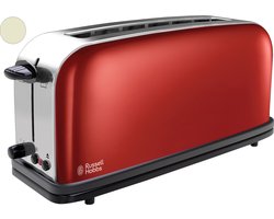 Russell Hobbs Colours Plus+ 21391-56 - Extra lange Broodrooster - Rood