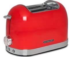 Schneider Retro Broodrooster 2 sleuven - SCTO2R - Red