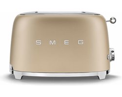 SMEG TSF01CHMEU - Broodrooster - Mat Champagne - 2x2 - 950W - 6 niveaus