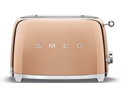 SMEG TSF01RGEU - Broodrooster - Roségoud - 2x2 - 950W - 6 niveaus