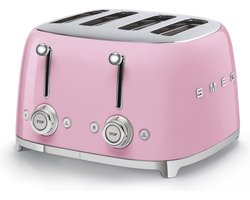 SMEG TSF03PKEU - Broodrooster - Roze - 4x4 - 2000W - 6 niveaus