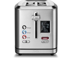 Solis Flex Toaster 8004 - Toaster Broodrooster - Met geheugenfunctie - Zilver