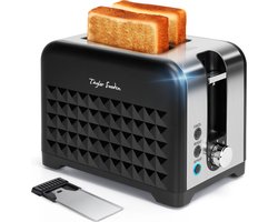 Taylor Swoden Crusty AX3 - Broodrooster - 7 Warmteniveaus - 930 Watt - Toaster - 2 sleuven - Zwart