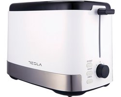 Tesla TS300BWX - Broodrooster - 800W - Ontdooien & Roosteren - Toaster - Wit