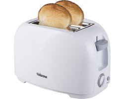 Tristar Broodrooster BR-1013 - 2 Sleuven - 6 Standen en Kruimellade - Voor 2 boterhammen - Toaster - Wit