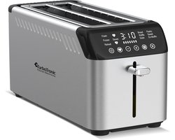 TurboTronic BF15 Digitale Broodrooster - Toaster met Variabele Bruining - RVS