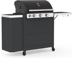 Barbecook Stella 3221 14600 W Barbecue Gas Verrijdbaar Zwart