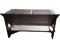 Barbecue Grill- inklapbare bbq- Houtskoolbarbecue bbq- hoge kwaliteit 3mm roestvrij staal-zilver