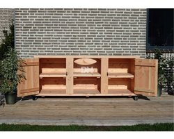 Bbq tafel | Barbecue tafel Chicago | Buitenkeuken | 3 delig