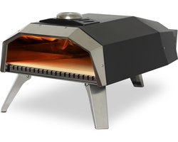 Burnic pizzaoven Capri voor buiten - Gas Gestookt - ø 30 cm - Draagbaar en Opvouwbaar - Tot 500°C - Met Ingebouwde Thermometer