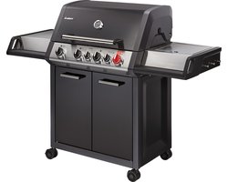 Enders Monroe Black Pro 4 IK Turbo Gas barbecue - Grilloppervlak 74 × 43 cm - 41 kg -  Piëzo-ontsteking - Afmeting 153,5 × 58 × 118,5 cm - Verplaatsbaar