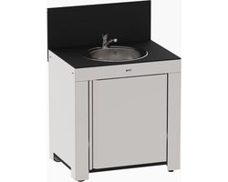 Eno - Buitenkeuken - Modulo met spoelbak - Inox - HPL - 80 cm