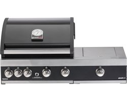 Grandhall Premium G4 PLUS Inbouw Barbecue - 6 branders - met Searbrander - Gas BBQ