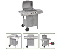 The Living Store Gasbarbecue X - Buiten BBQ - 104 x 55.4 x 97.7 cm - Robuust design