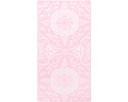 vidaXL - Buitenkleed - 190x290 - cm - PP - roze