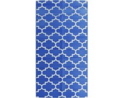 vidaXL - Buitenkleed - 80x150 - cm - polypropeen - blauw