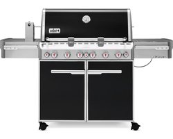 Weber Summit E-670 Black - Met GBS Grillrooster - Sear Station Brander