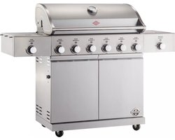 Wesco - Gas gas grill Asador 86 - Roestvrij - Makkelijk schoon - 1624 x 557 x 1188 mm