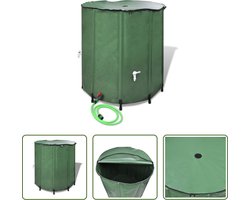 The Living Store Inklapbaar regenwatertank 750L - 100x100cm - UV-bestendig