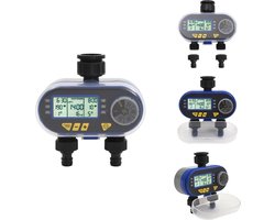 vidaXL Digitale Watertimer - Digitale Watertimers - Automatische Watertimer - Automatische Watertimers - Watertimer met dubbele uitgang automatisch digitaal