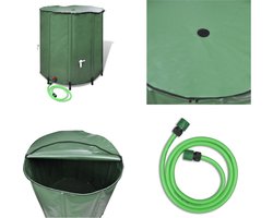 vidaXL Inklapbare Watertank 250L (Groen) - Watertank - Watertanks - Water Tank - Water Tanks